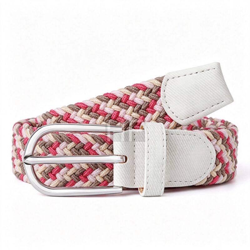 Multifunctional fashion elastic braided belt, popular elastic braided casual sports belt