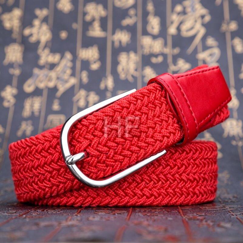 Woven for Jeans Leather Designer With Buckle Belt