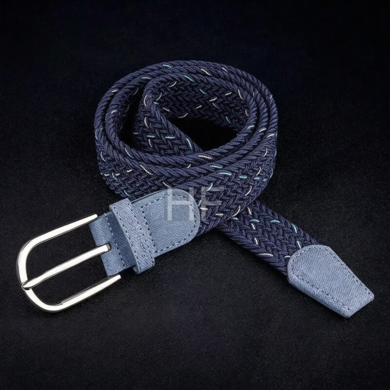 Men Women Braided Stretch Belts for Jeans Pants