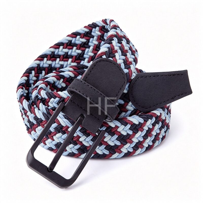 Adjustable Elastic Woven Belt Classic Braided Stretch Belt Ladies Fashion Waist Accessory For Everyday Look