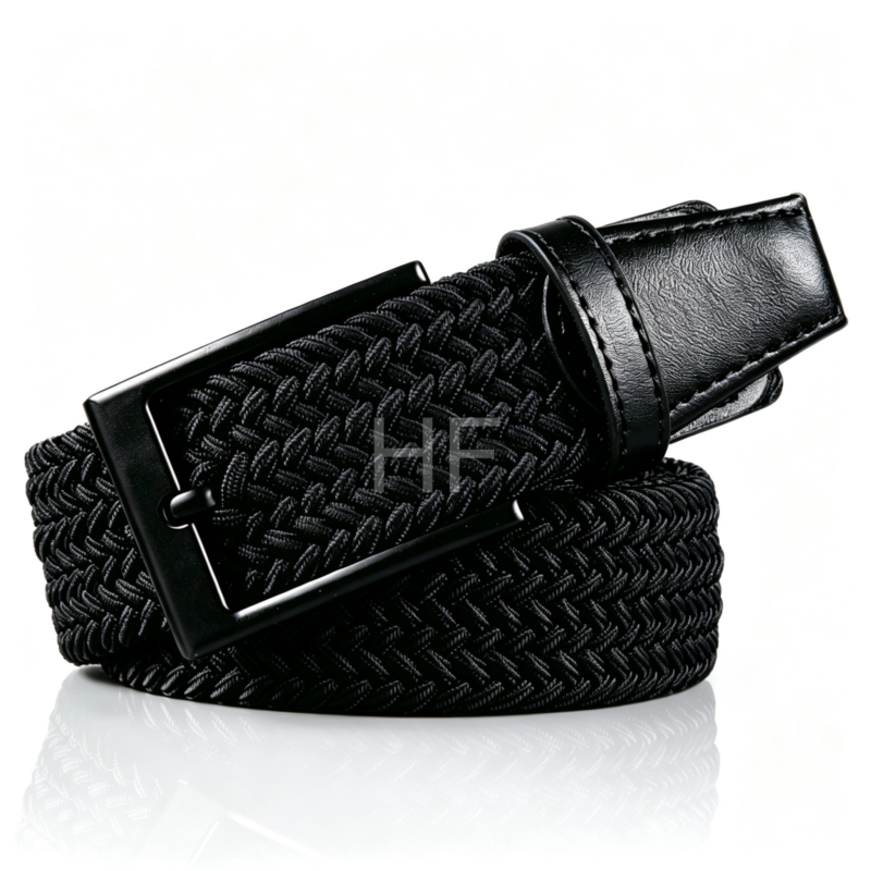 Woven for Jeans Leather Designer With Buckle Belt