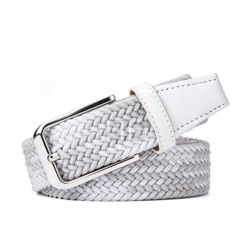 Men Women Braided Stretch Belts for Jeans Pants