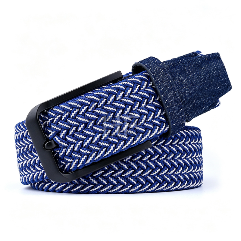 Multi Color Knit Web Golf Stretch Belt