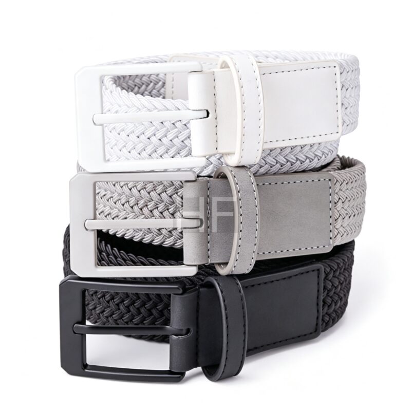 Woven for Jeans Leather Designer With Buckle Belt