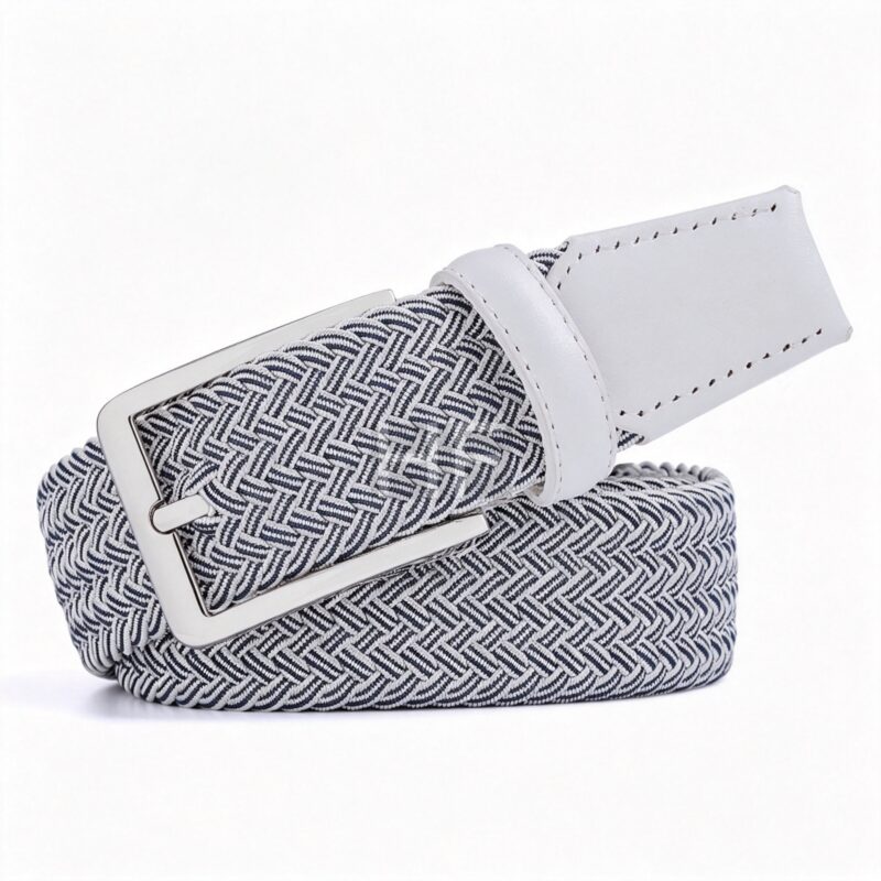 Men Women Braided Stretch Belts for Jeans Pants