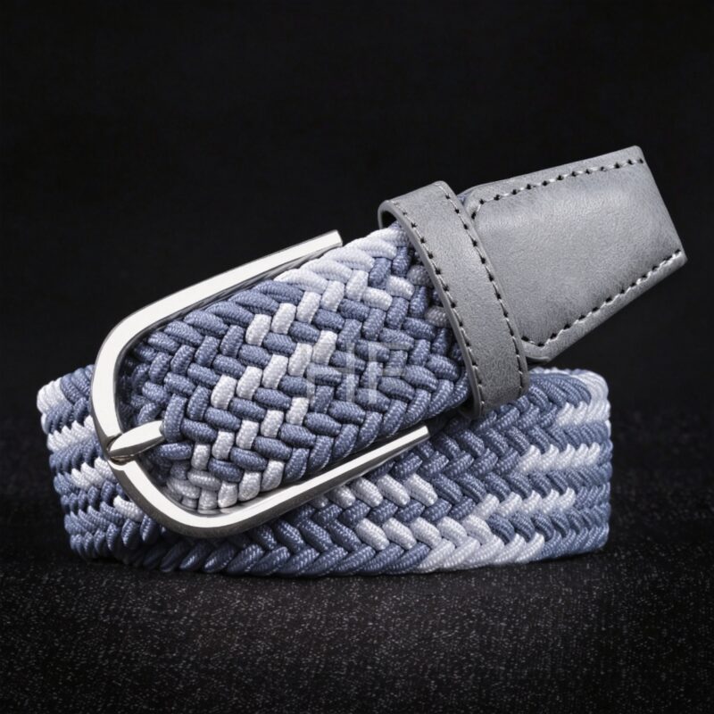 Adjustable Elastic Woven Belt Classic Braided Stretch Belt Ladies Fashion Waist Accessory For Everyday Look