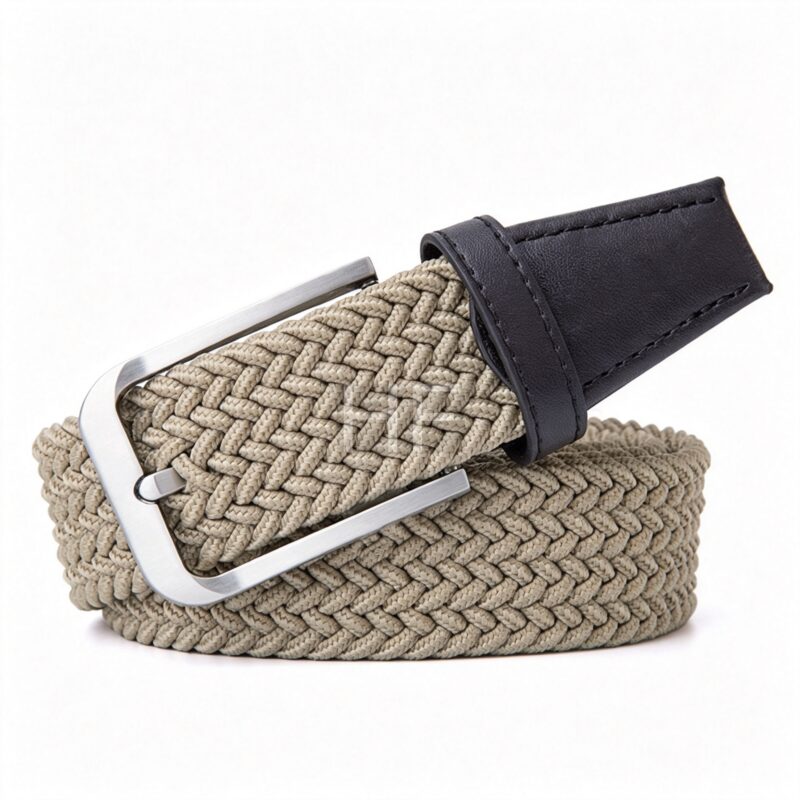 Multi Color Knit Web Golf Stretch Belt