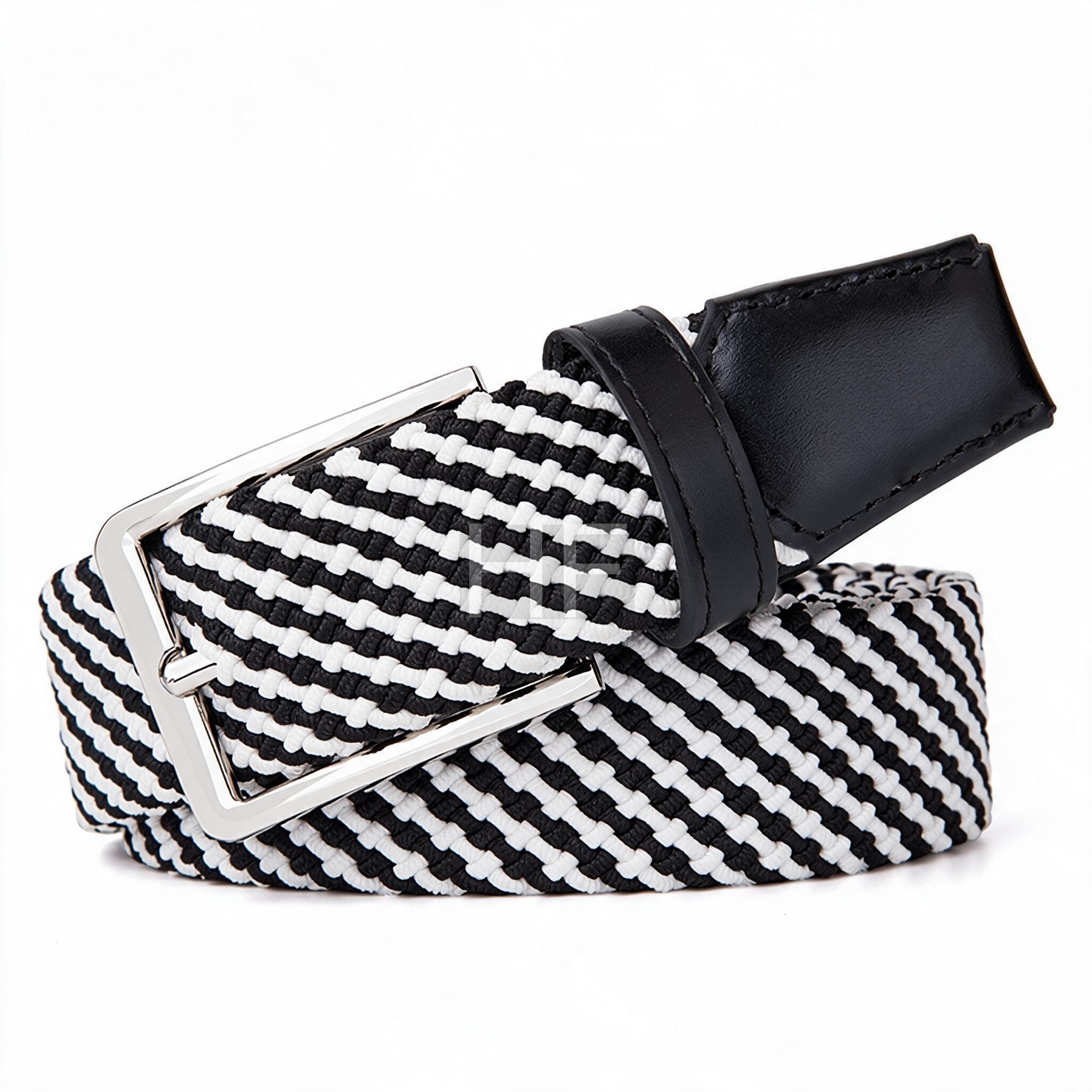 Anti Break Stretch Braided Elastic Belt Sturdy Woven Waist Belt Fashion Replacement Belt For Pants