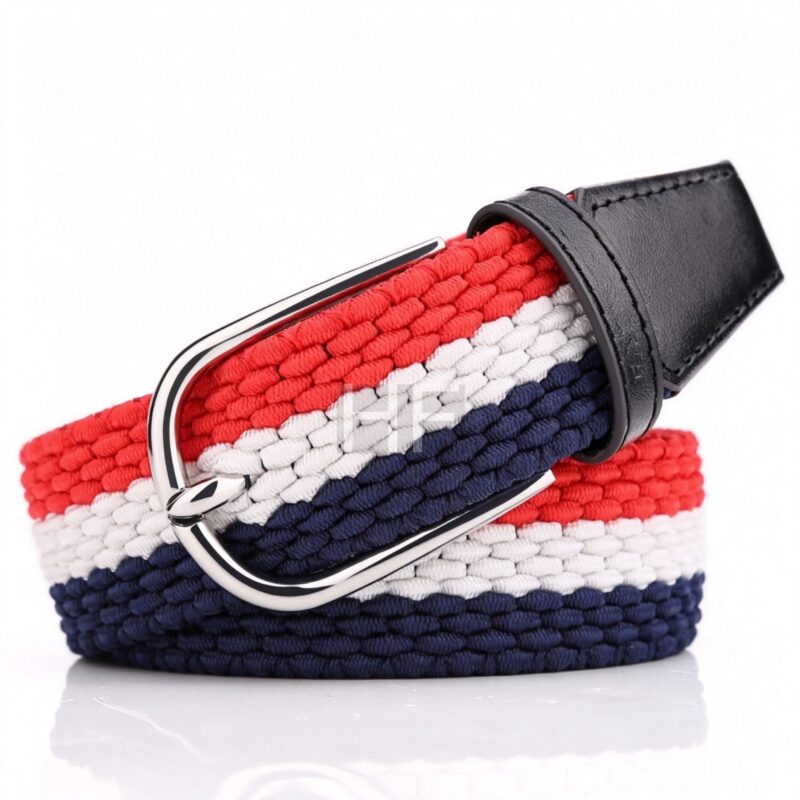 Multifunctional fashion elastic braided belt, popular elastic braided casual sports belt